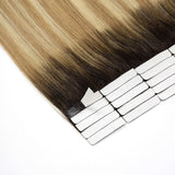 Tape in Hair Extensions  R#2-27/613 Bleach Blonde with Darkest Brown