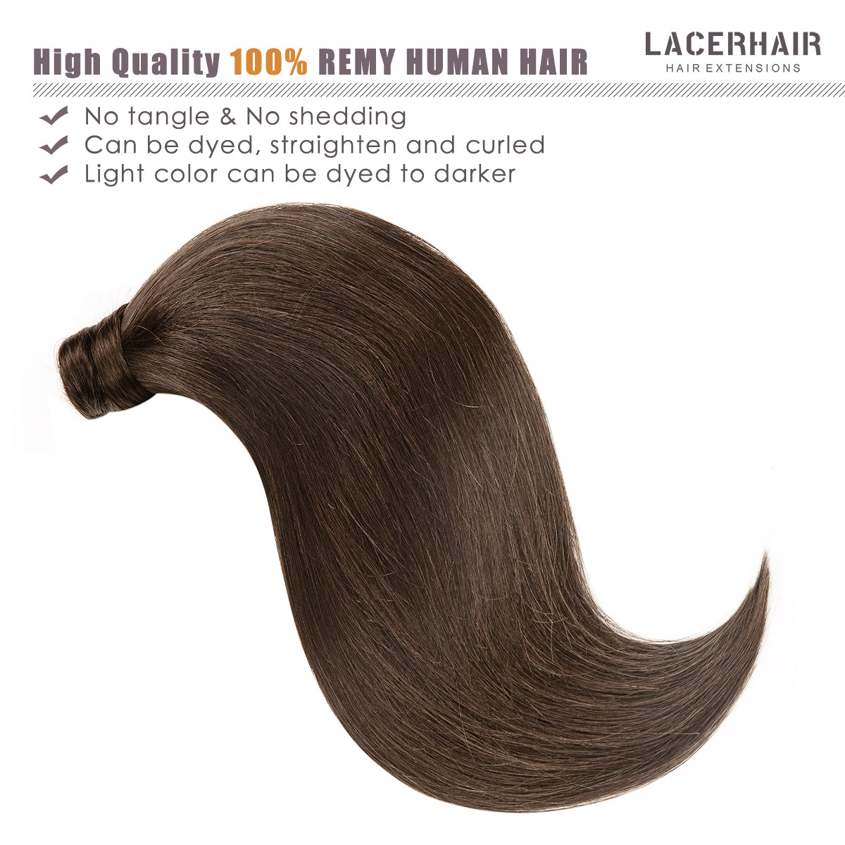 Human Hair Ponytail Wrap Around Ponytail Human Hair Extensions with Invisible Comb blonde clip lacerhairofficial