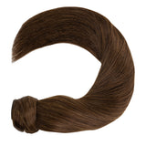 #4 Medium Brown Ponytail Extension Clip in Ponytail Hair Extensions