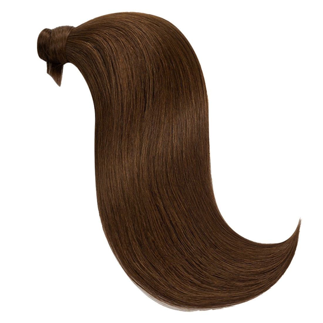 #4 Medium Brown Ponytail Extension Clip in Ponytail Hair Extensions