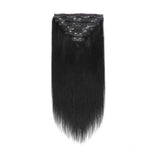 #1 Jet Black Thick Hair Extensions Clip In Hair Extensions - lacerhair