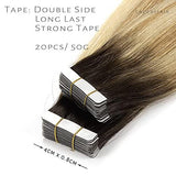 Tape in Hair Extensions R#2-27/613 Bleach Blonde with Darkest Brown - lacerhair
