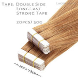 Tape in Human Hair Extensions #30 Auburn Blonde - lacerhair