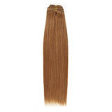 Clip In Hair Extensions Auburn Brown Color Straight #30 - lacerhair