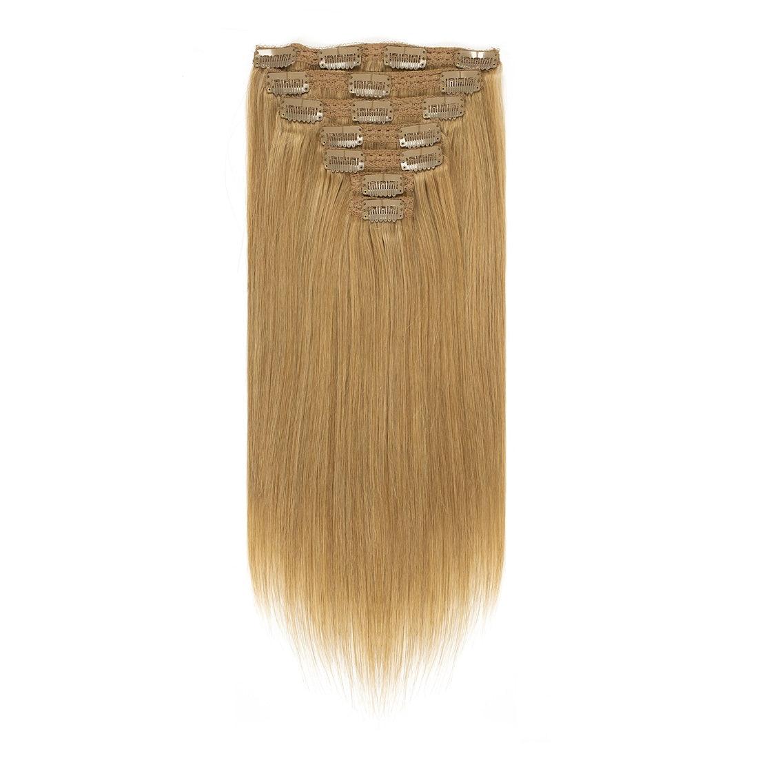 Clip In Hair Extensions #27 Caramel Blonde Colo Thick - lacerhair