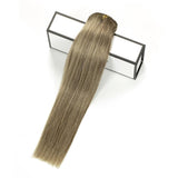 Clip in Hair Extensions Walnut Brown Mixed Light Platinum Blonde L#3/60A - lacerhair