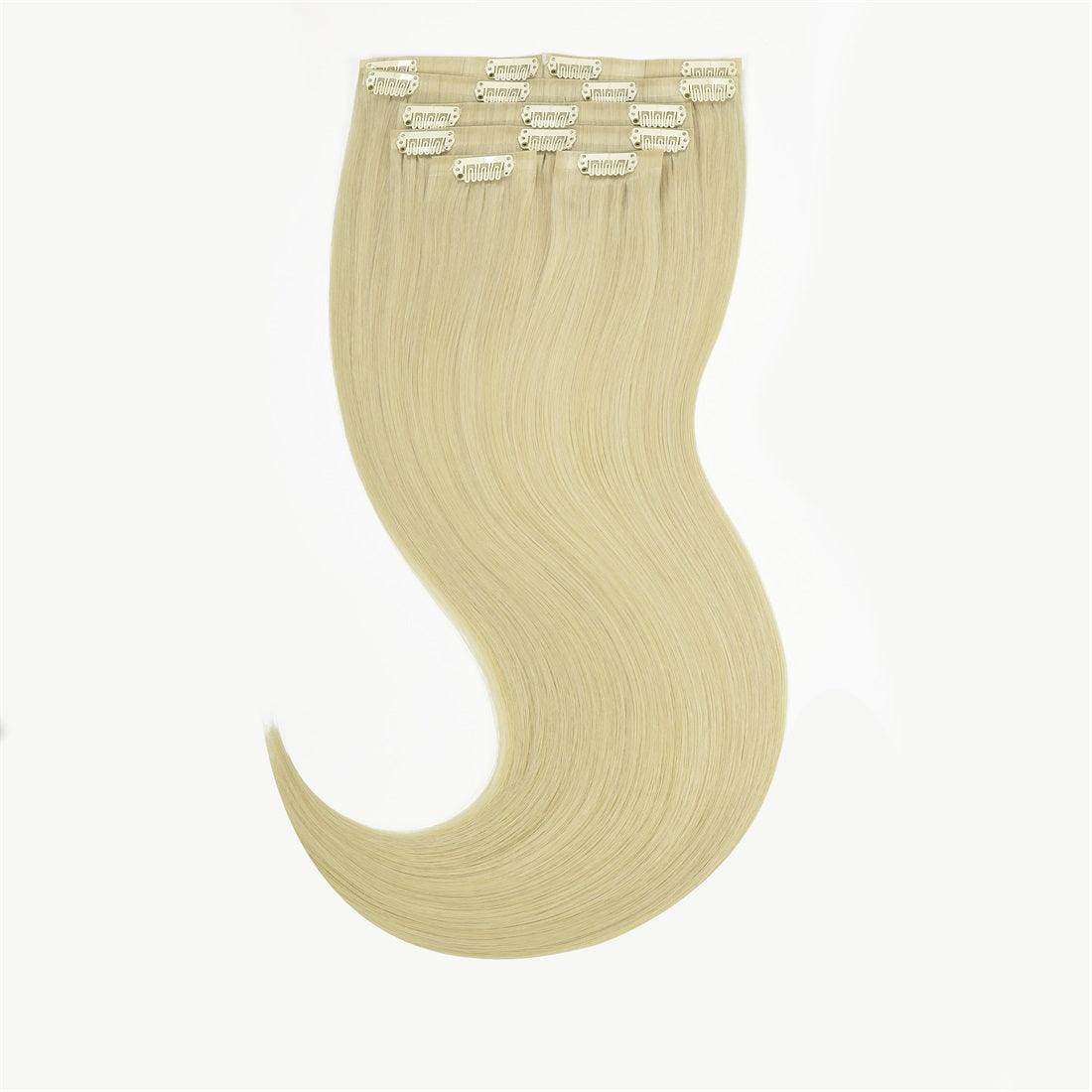 Seamless PU Clip in #60 Bleach Blonde - lacerhair